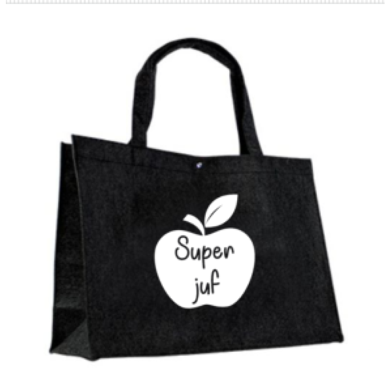 Vilten tas klein Super juf